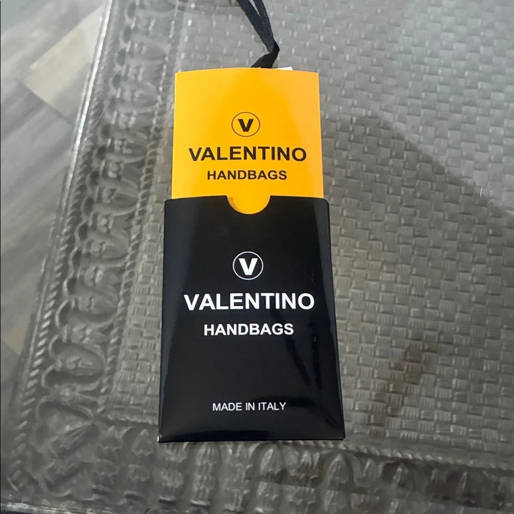 Valentino Pewter Studded Mini Handbag - Picture 6 of 9